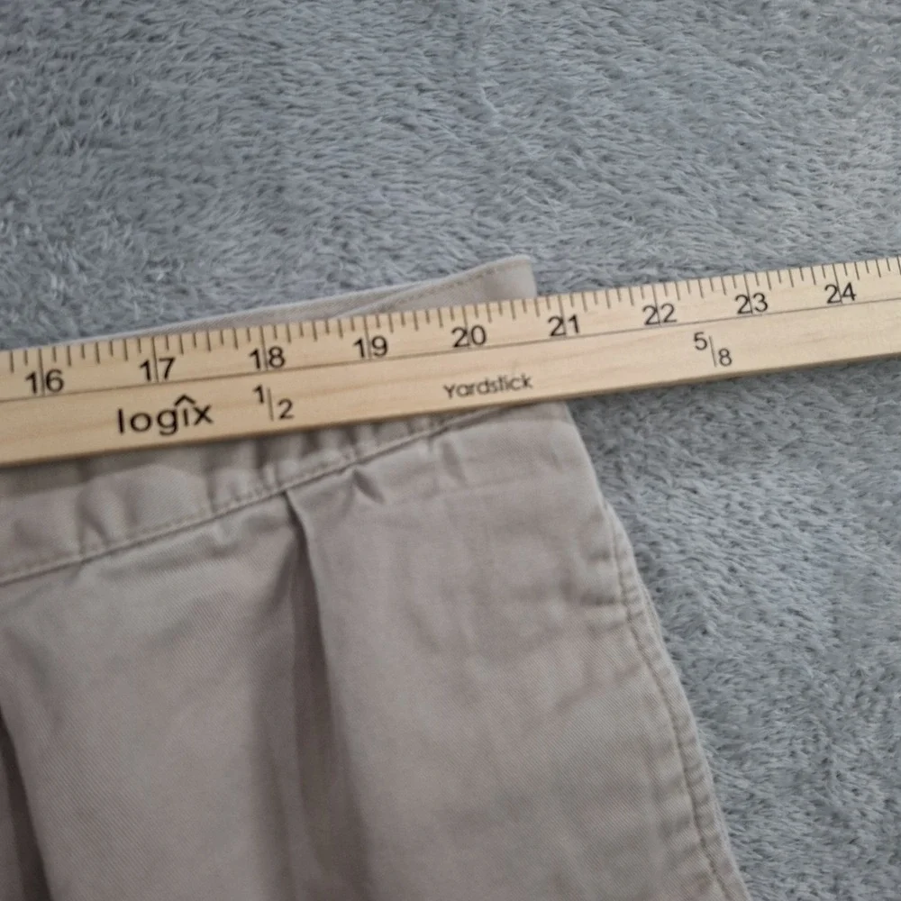 Polo Ralph Lauren Tyler Shorts 42 Khaki‎ Beige Tan Chino Pleated Vintage Logo